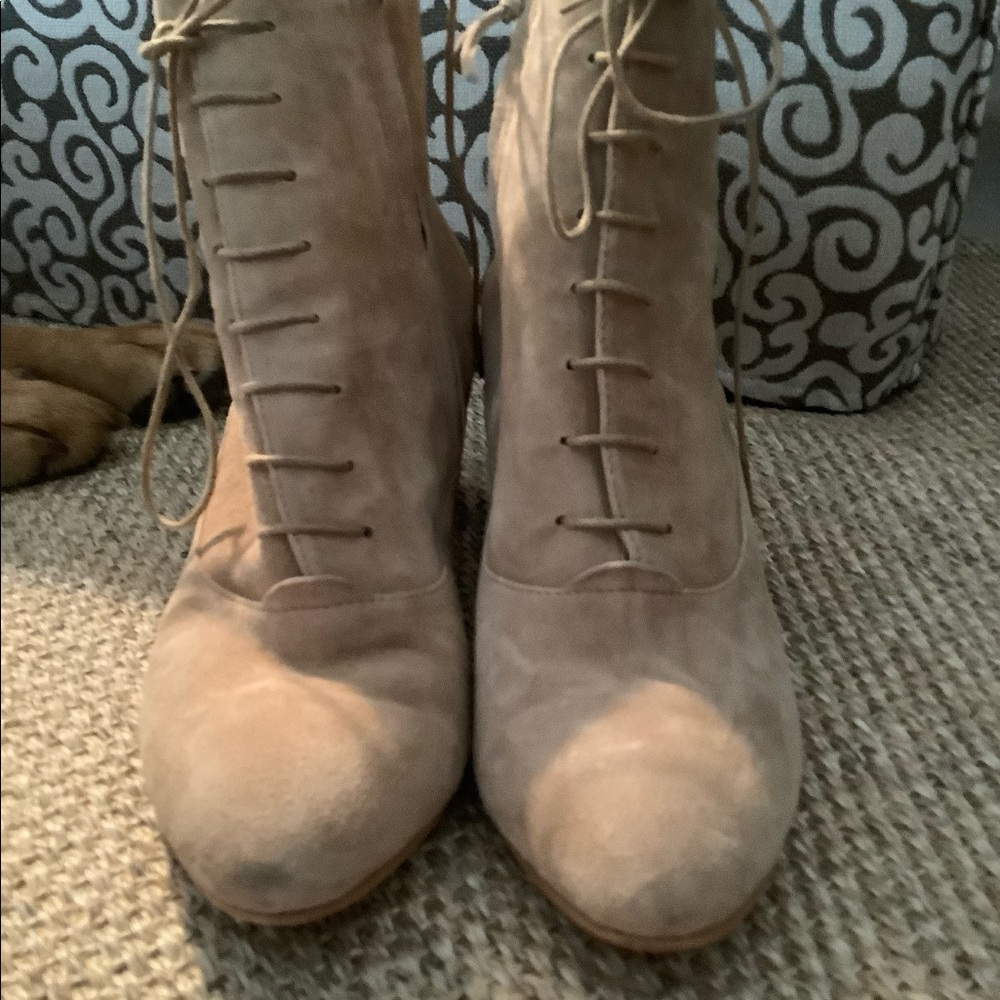 Able Brand suede boots.